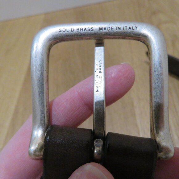 PHANTASMAGORIA LEATHER Dylan Braided Leather Belt in Dark Brown Western Size 38 - Picture 9 of 12